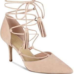 Marc Fisher Women's Lace-Up Suede Heels Size 8